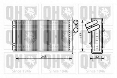 QUINTON HAZELL qhr2104 -  Теплообменник, отопление салона